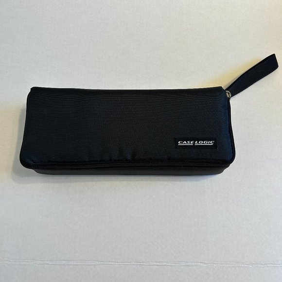 Case Logic cassette tape storage/carrying case with 15 empty cassette cases-Blk - Picture 1 of 11